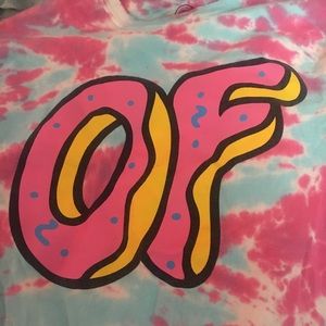 ODD FUTURE donut tie dye t shirt